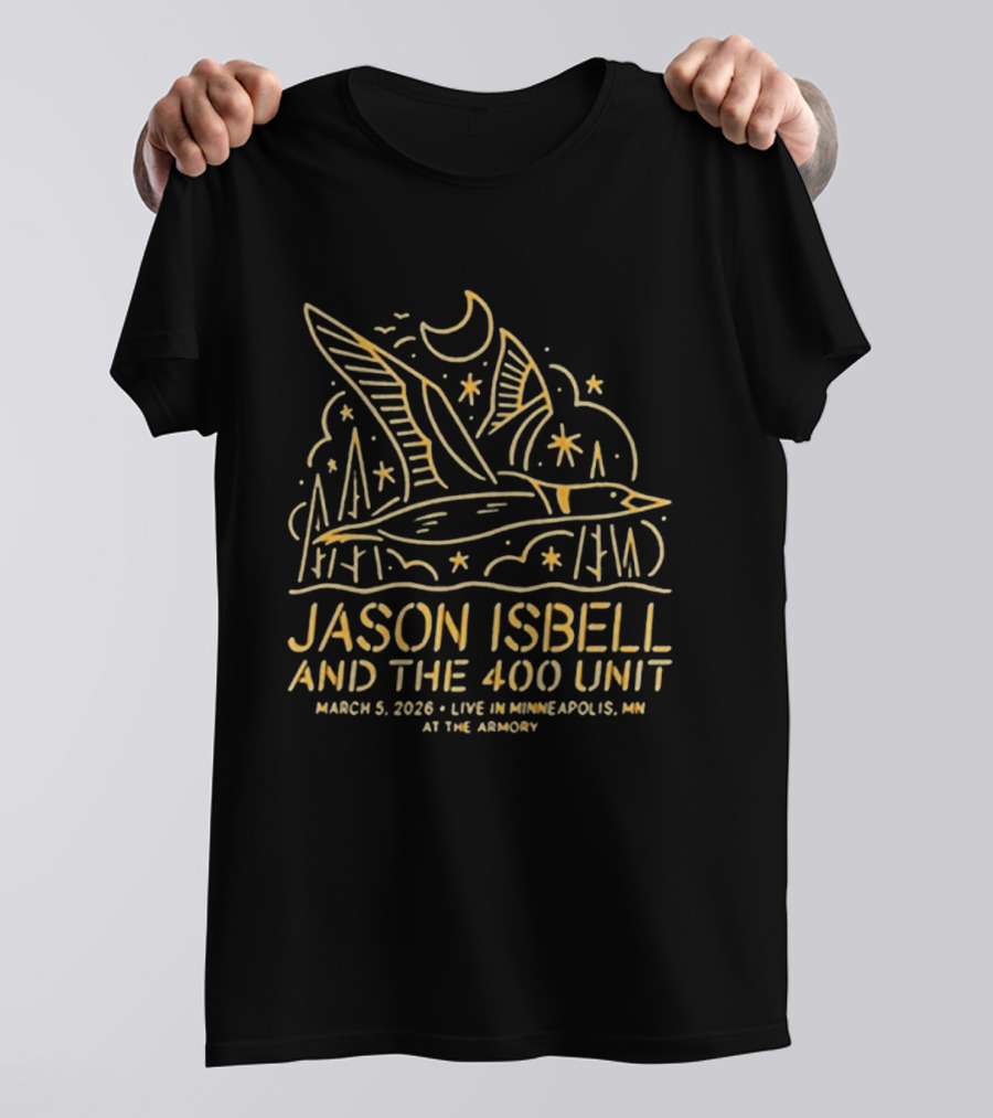 Jason Isbell And The 400 Unit Live Minneapolis MN March 5 2026 At The Armory T-Shirt