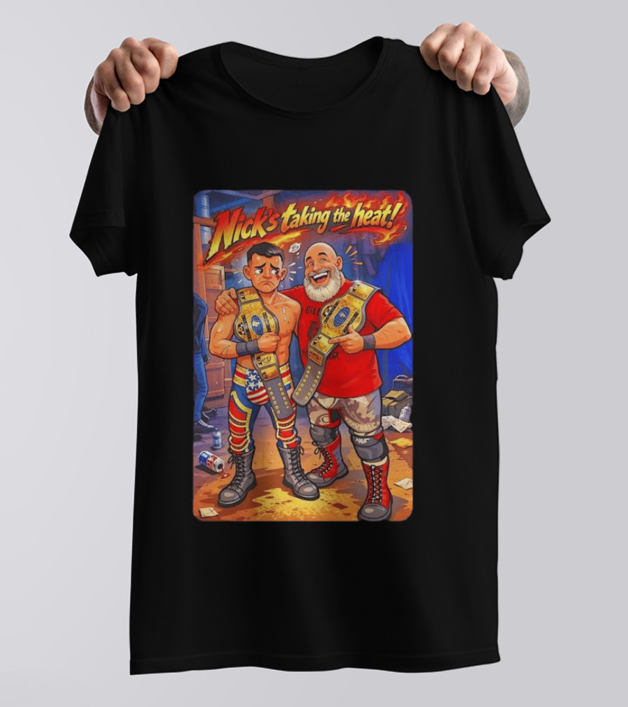 Nick's Taking The Heat Wrestling Champions Fire T-Shirt