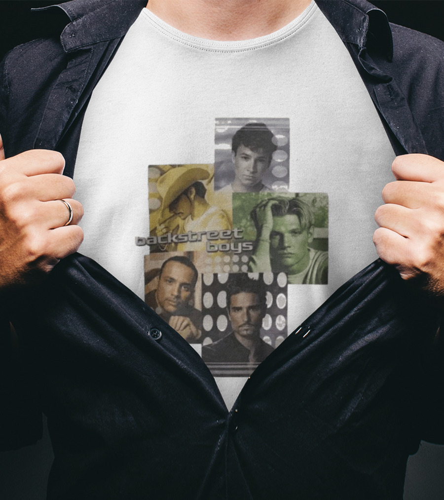 Backstreet Boys Vintage 2000s Collage Retro Aesthetic T-Shirt