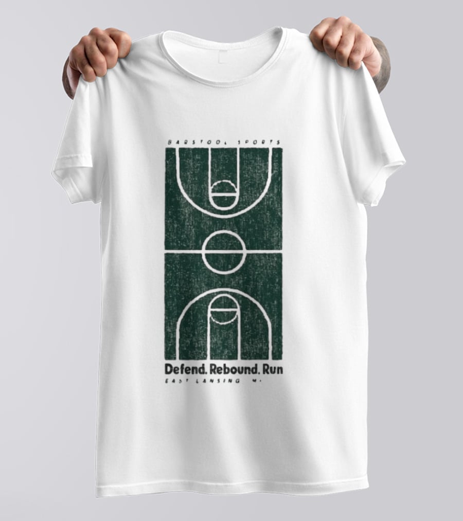 Barstool Sports Defend Rebound Run East Lansing Court T-Shirt