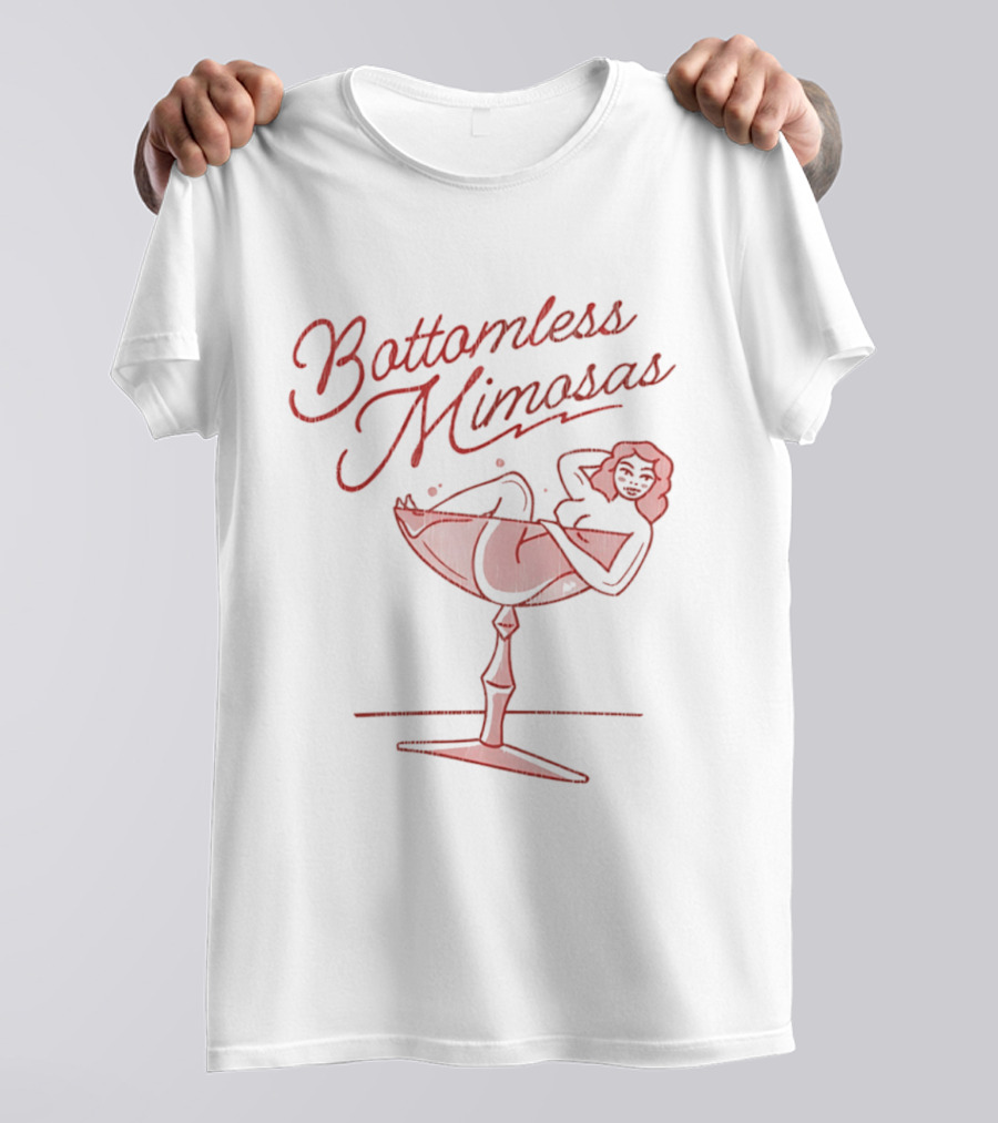 Bottomless Mimosas Cocktail Relaxation Vibes Lounge T-Shirt