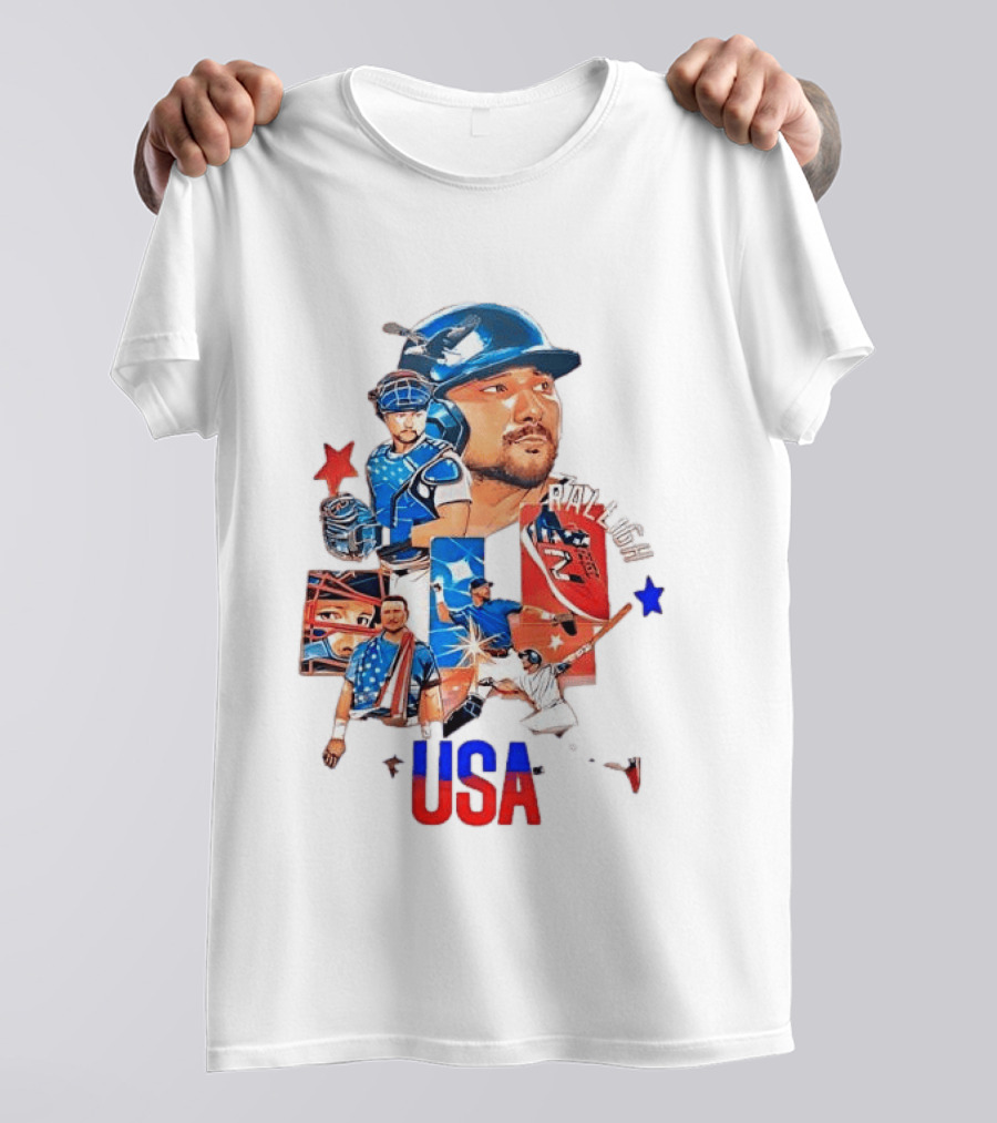 Cal Raleigh USA Baseball Tokyo Collage T-Shirt