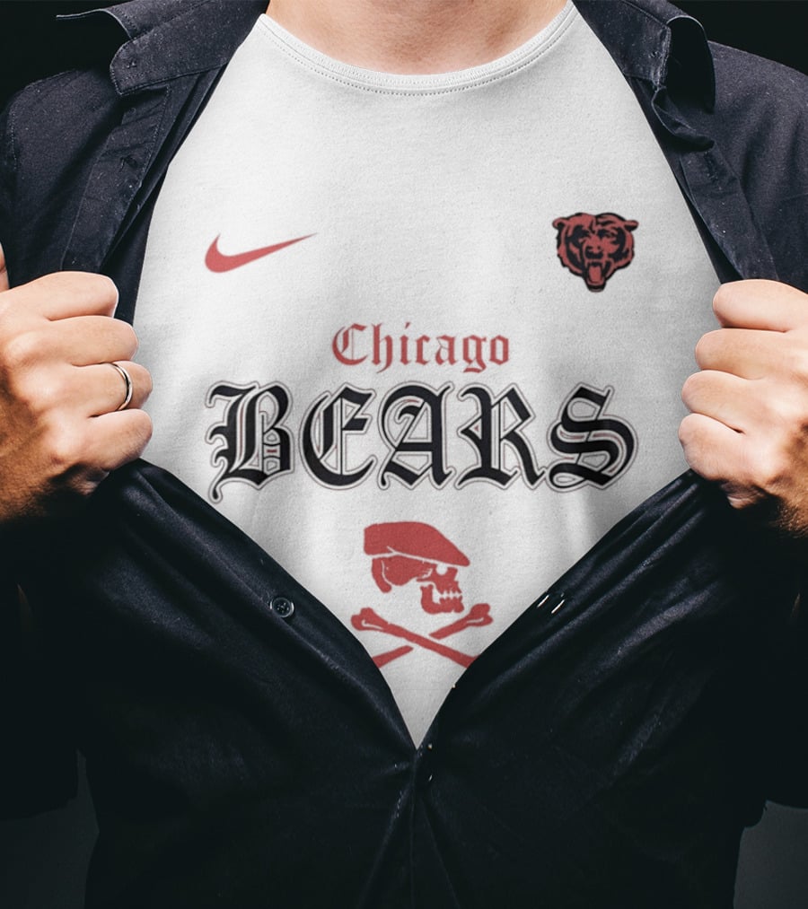 Nike Chicago Bears Dropkick Murphys Skull T-Shirt