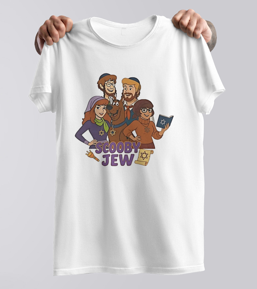 Scooby Jew Classic Scooby Doo Characters With Star Of David T-Shirt