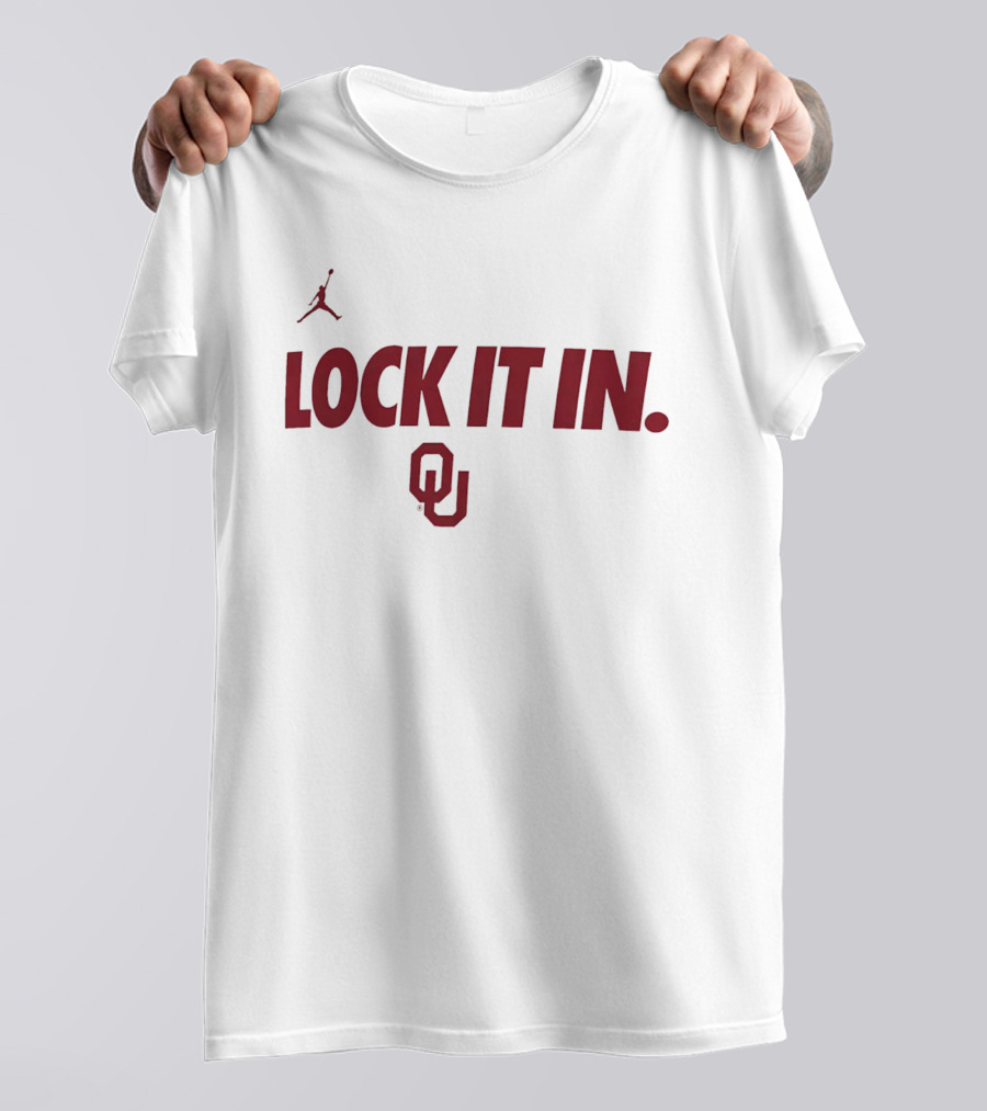Oklahoma Sooners Lock It In OU Jordan Brand T-Shirt
