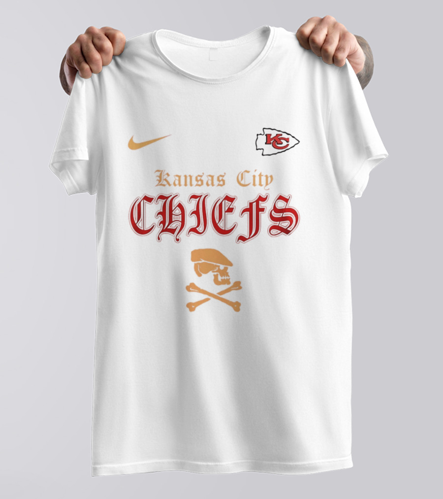 Kansas City Chiefs Go Chiefs Skull Dropkick Murphys Nike X KC T-Shirt