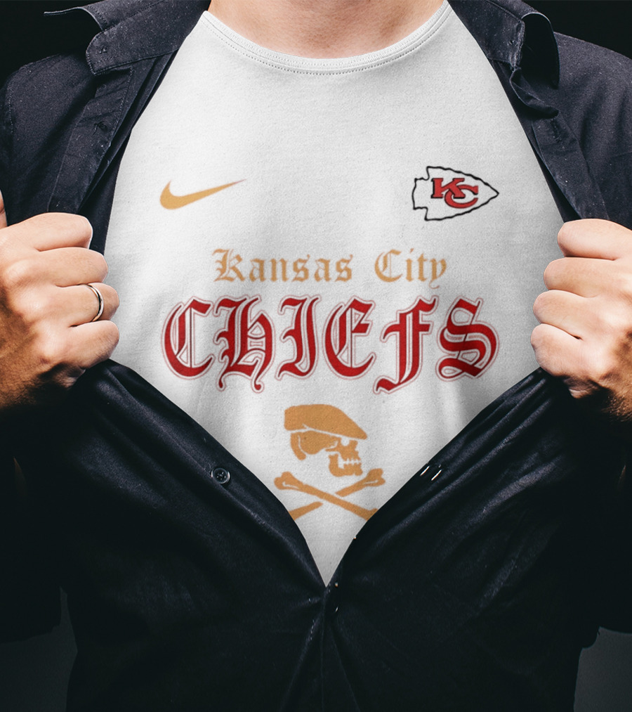 Kansas City Chiefs Go Chiefs Skull Dropkick Murphys Nike X KC T-Shirt