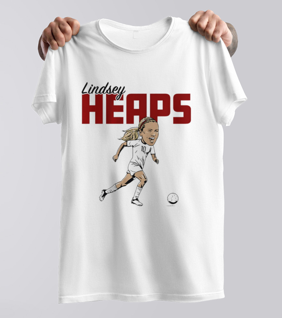 Lindsey Heaps Soccer Caricature USA Player T-Shirt