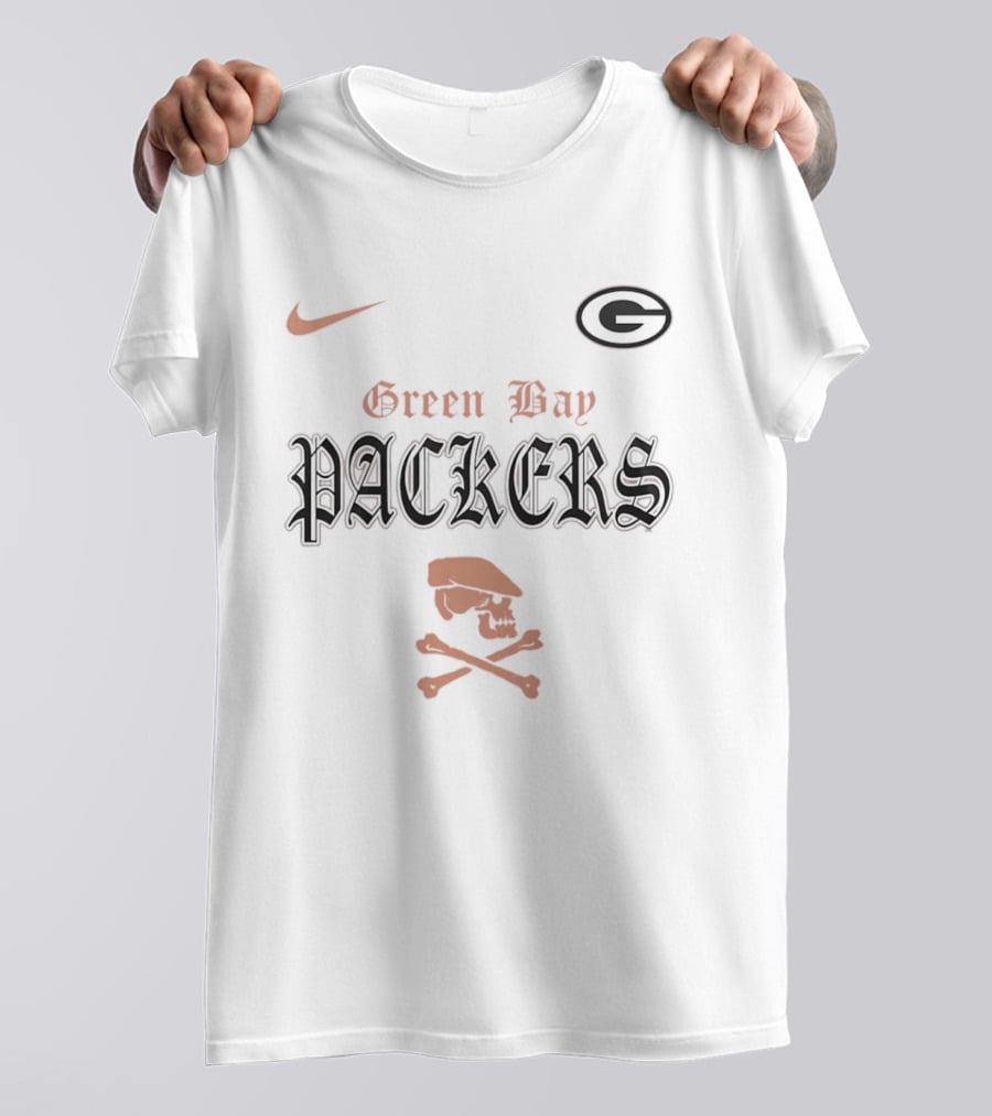Nike Green Bay Packers Dropkick Murphys Skull Crossbones T-Shirt