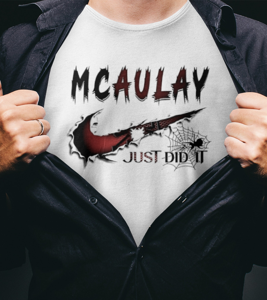 Mcaulay Just Do It Spider Web Swoosh T-Shirt