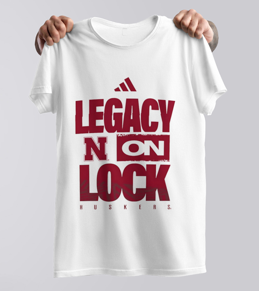 Nebraska Cornhuskers Legacy N On Lock Huskers T-Shirt