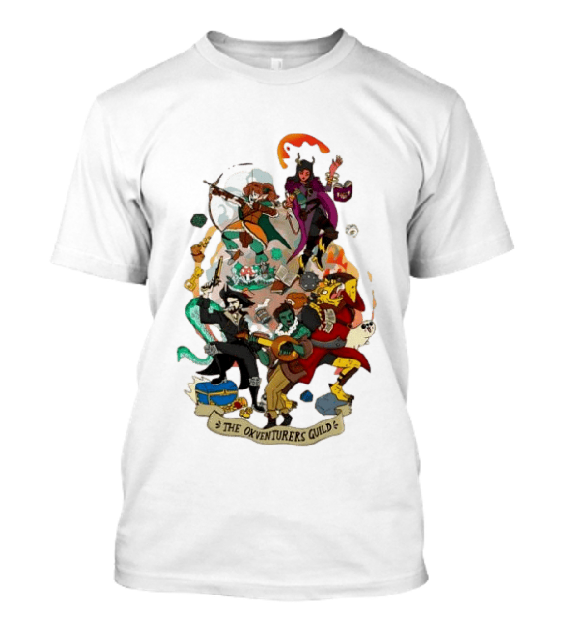 The Oxventurers Guild Dungeons And Dragons Adventure Crew T-Shirt