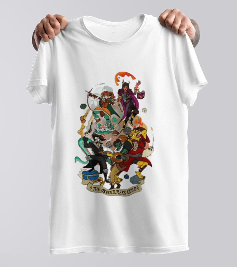 The Oxventurers Guild Dungeons And Dragons Adventure Crew T-Shirt