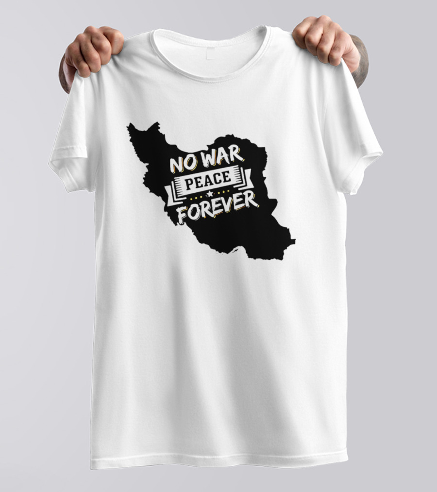 No War Peace Forever Map T-Shirt