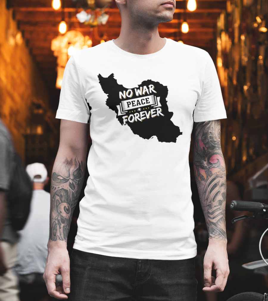 No War Peace Forever Map T-Shirt