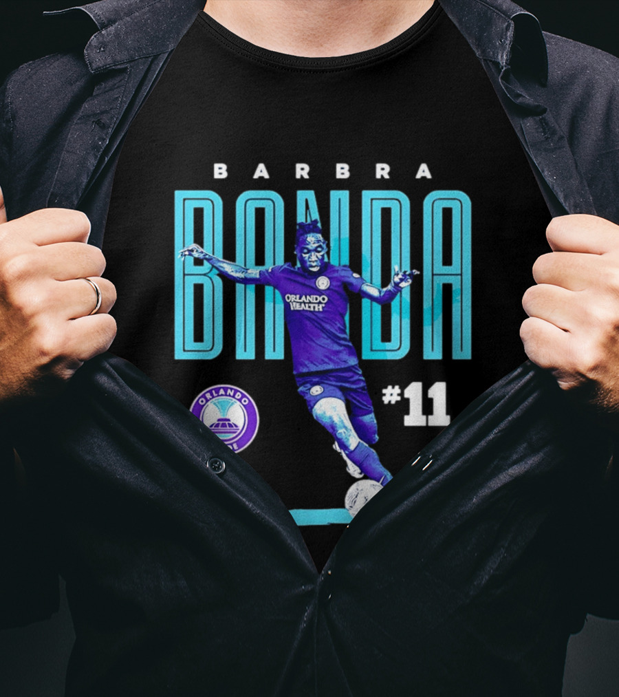 Barbra Banda Orlando Pride #11 Bitmap Player Soccer T-Shirt