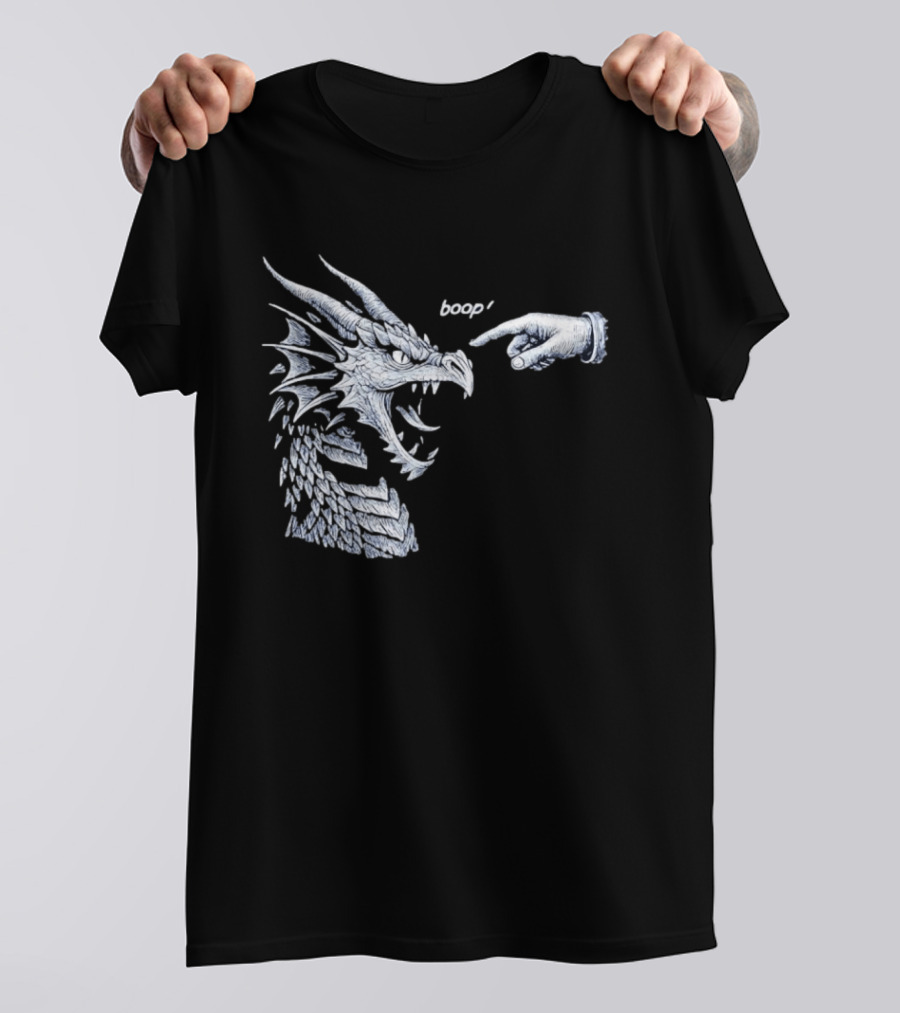 Boop Dragon With Pointing Finger T-Shirt