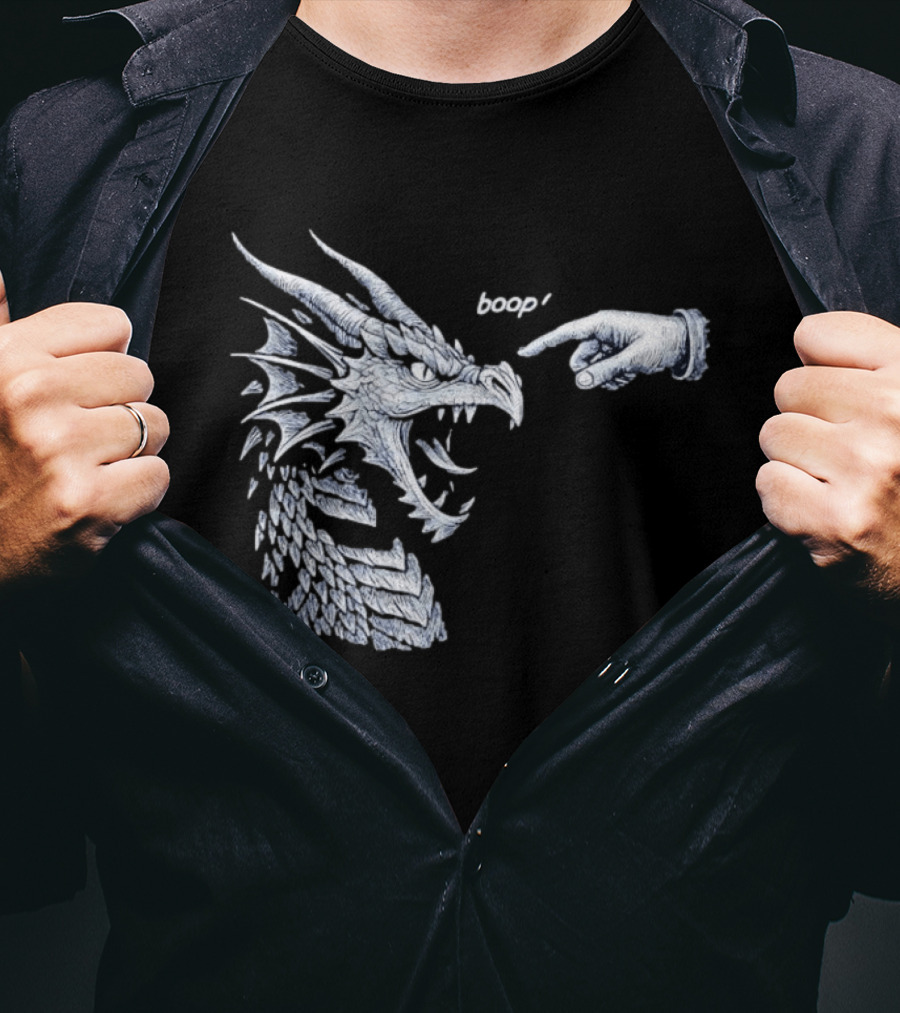 Boop Dragon With Pointing Finger T-Shirt