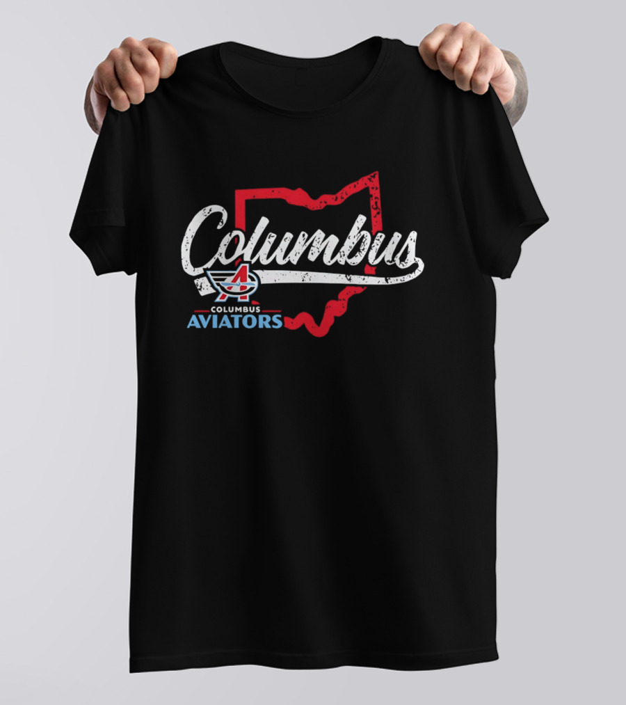 Columbus Aviators Ohio State Map '26 T-Shirt
