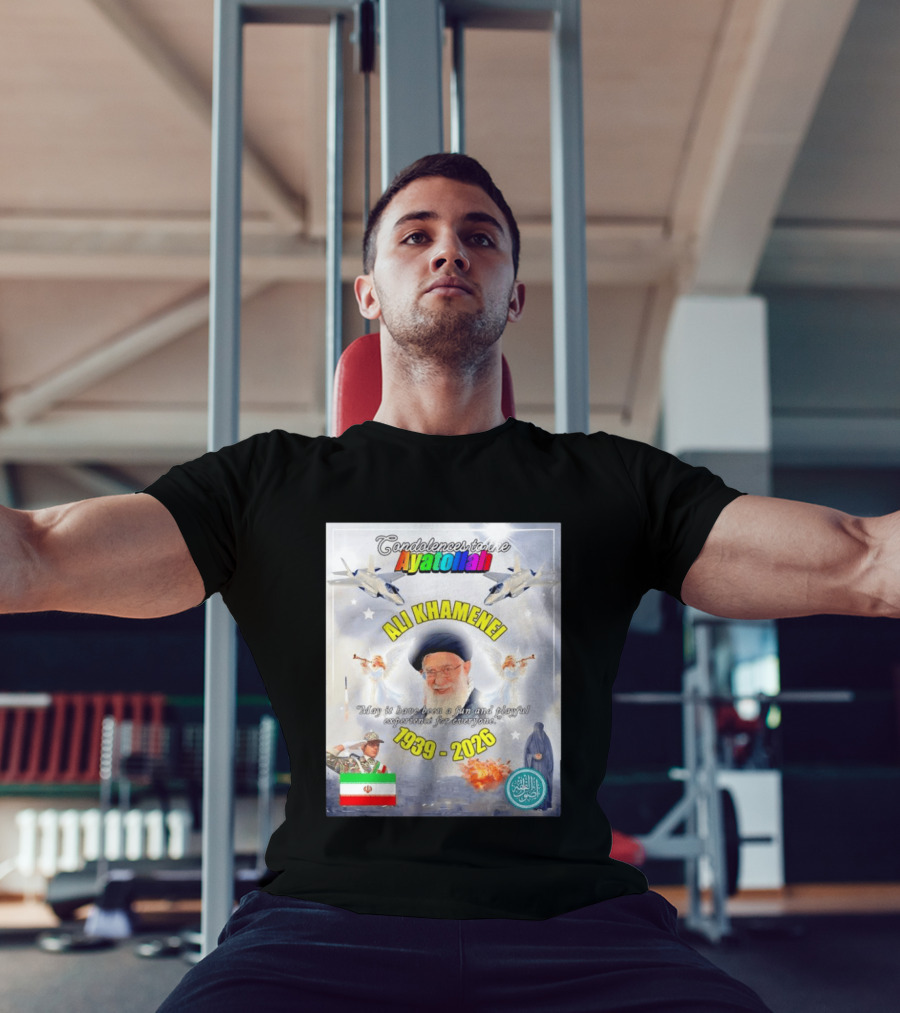 Condolences To The Ayatollah Ali Khamenei 1939 2026 Fun And Playful Experience For Everyone T-Shirt