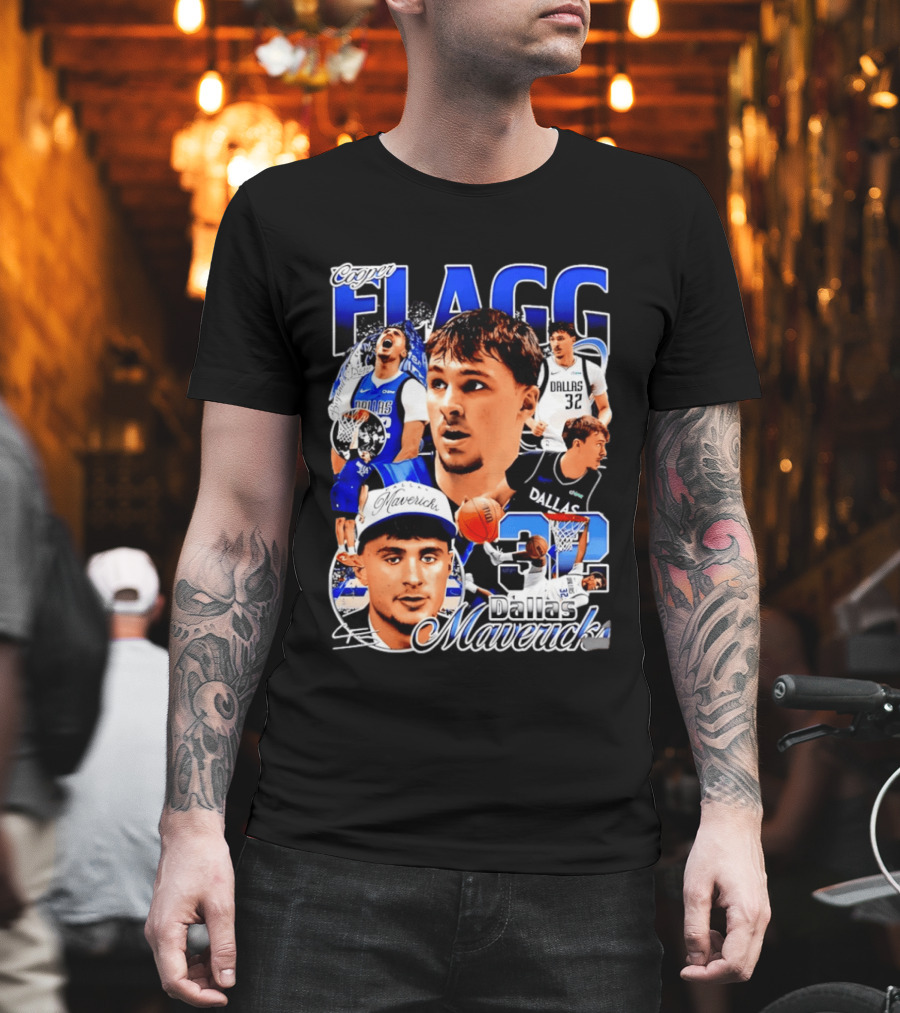 Cooper Flagg Dallas Mavericks 32 Basketball Star T-Shirt