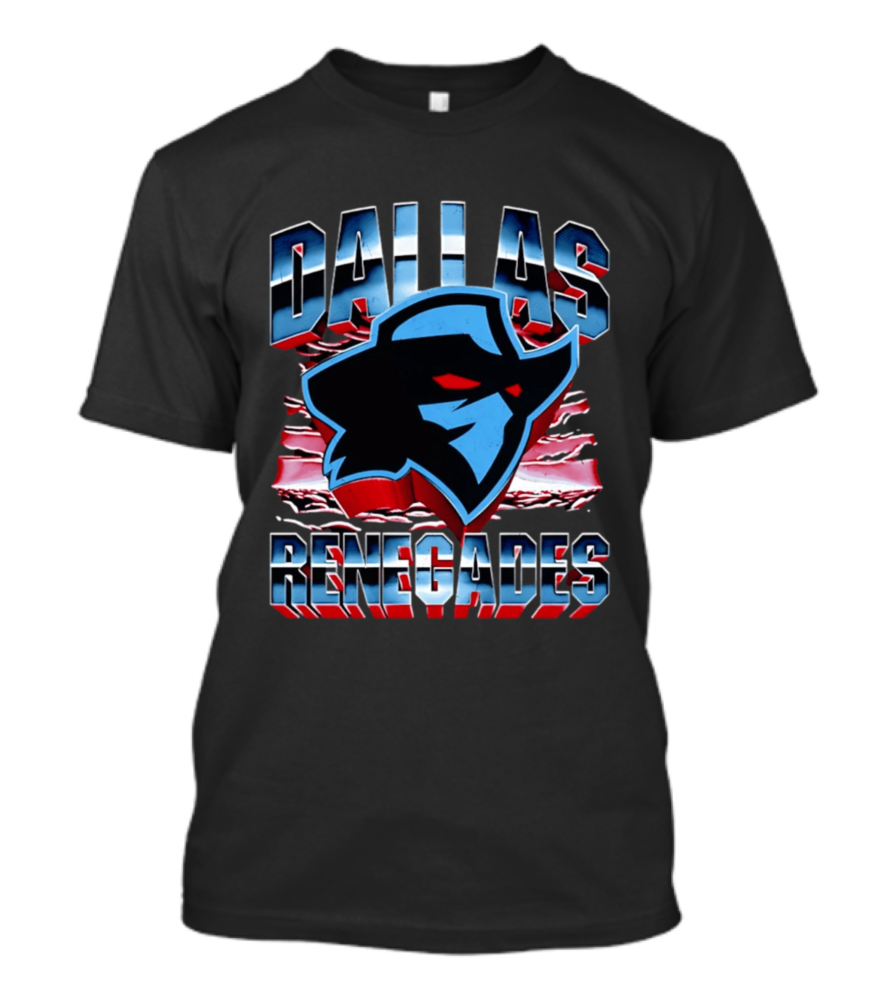 Dallas Renegades UFL Team Emblem Rugged T-Shirt