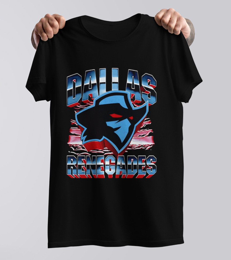 Dallas Renegades UFL Team Emblem Rugged T-Shirt