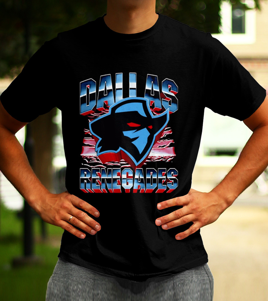 Dallas Renegades UFL Team Emblem Rugged T-Shirt