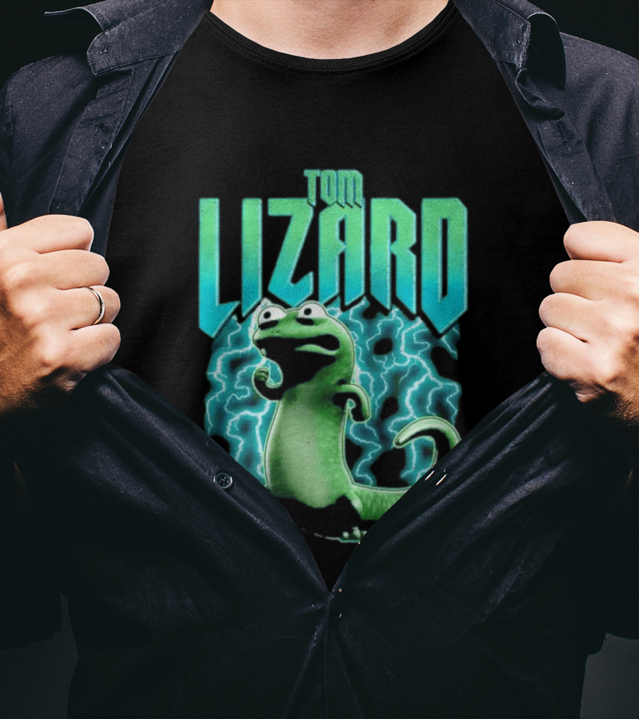 Tom Lizard Animated Lightning Character Disney Hoppers T-Shirt