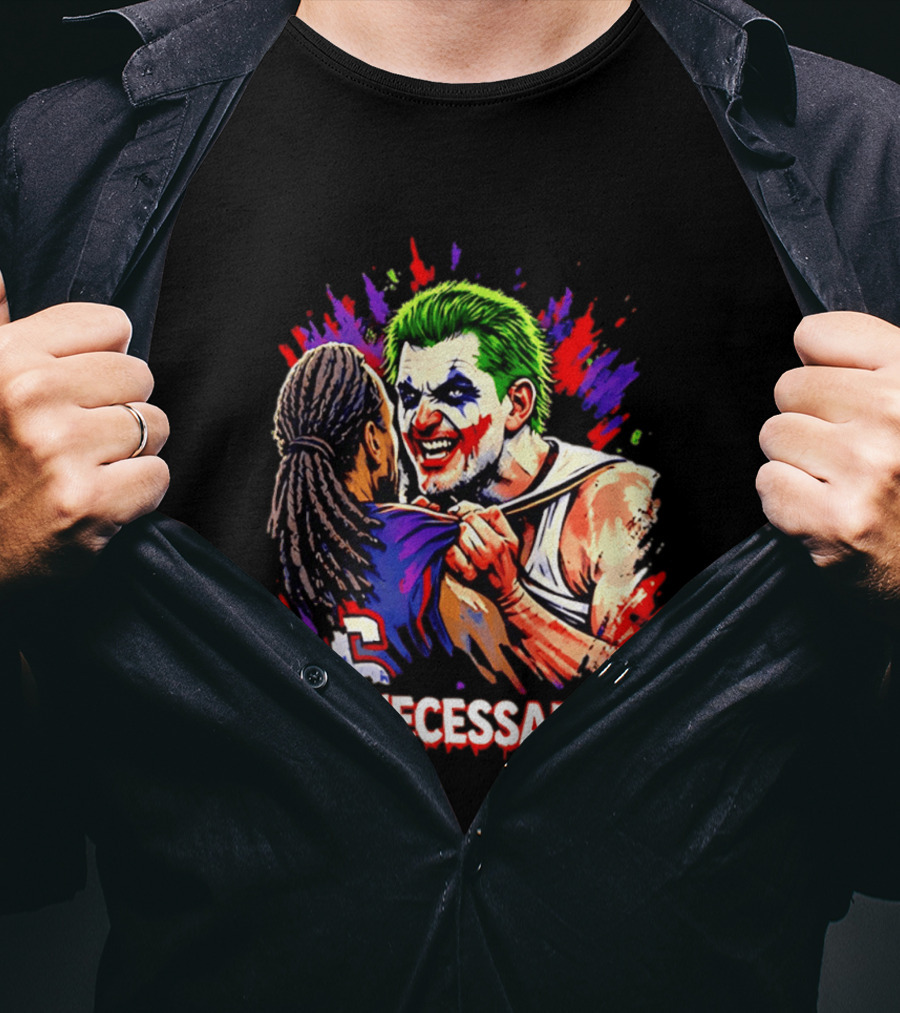 Unnecessary Joker Nikola Jokic Denver Nuggets Basketball Meme T-Shirt