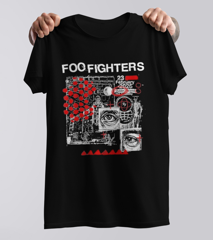 Foo Fighters 23 February 2026 Dublin The Academy Ireland Concert Event T-Shirt