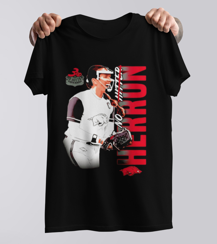 Robyn Herron Arkansas Razorbacks No Hitter No Hitz Herron T-Shirt