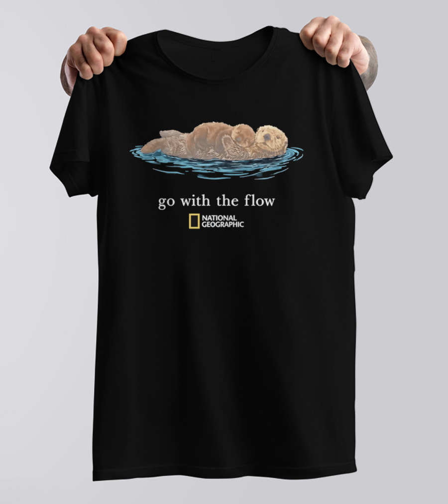 National Geographic Sea Otter Go With The Flow T-Shirt