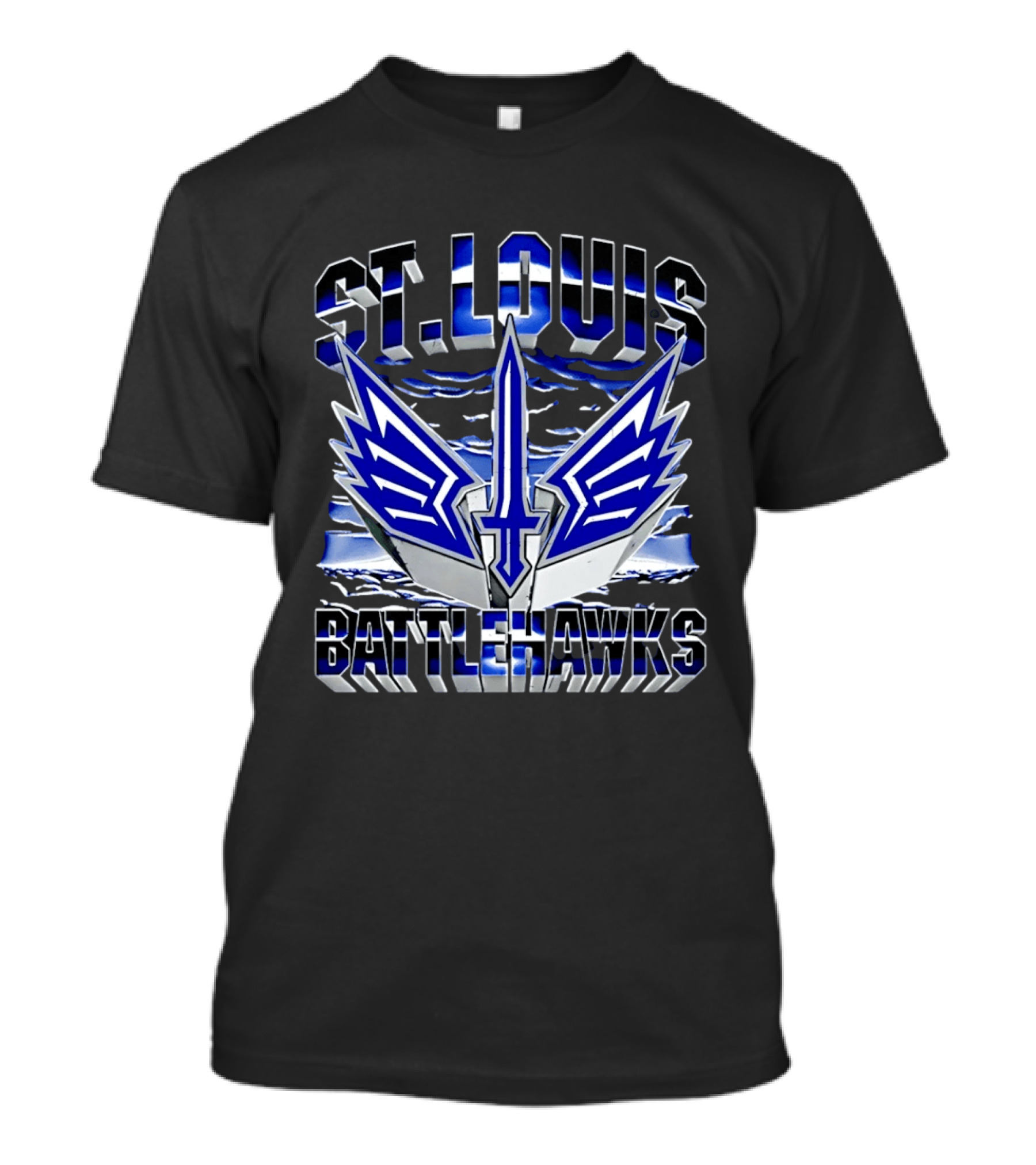 St. Louis Battlehawks Winged Sword T-Shirt