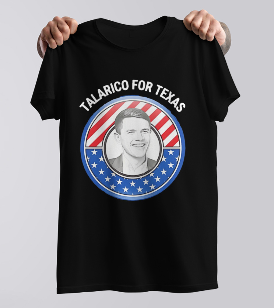 Talarico For Texas US Senator James Talarico '26 Stars Stripes Campaign T-Shirt