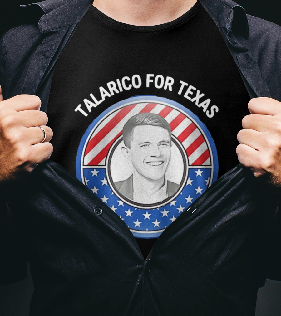 Talarico For Texas US Senator James Talarico '26 Stars Stripes Campaign T-Shirt