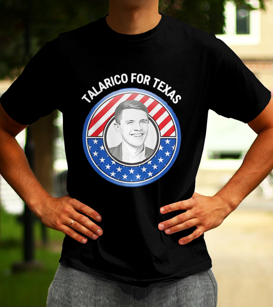 Talarico For Texas US Senator James Talarico '26 Stars Stripes Campaign T-Shirt