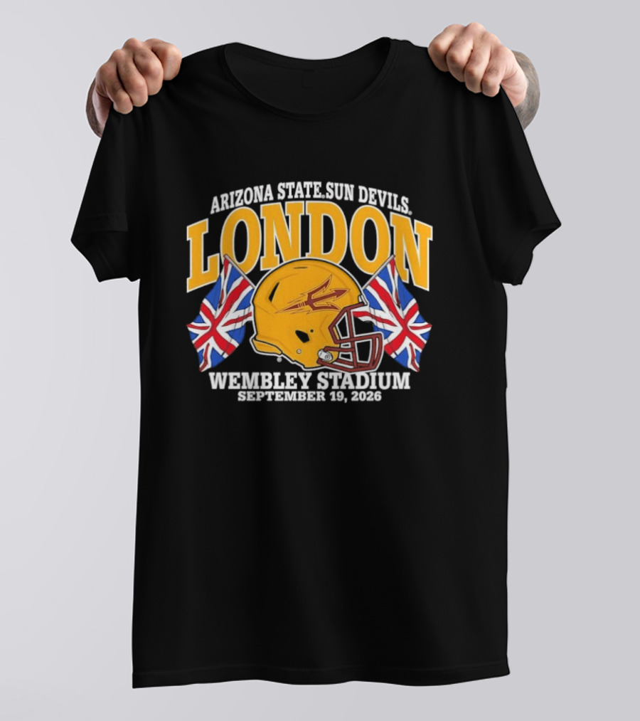 Arizona State Sun Devils London Wembley Stadium September 19 2026 T-Shirt