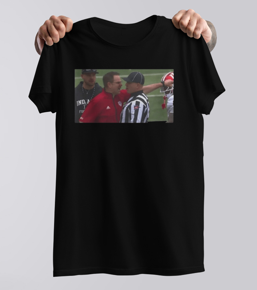 Curt Cignetti Indiana Football Referee Confrontation T-Shirt