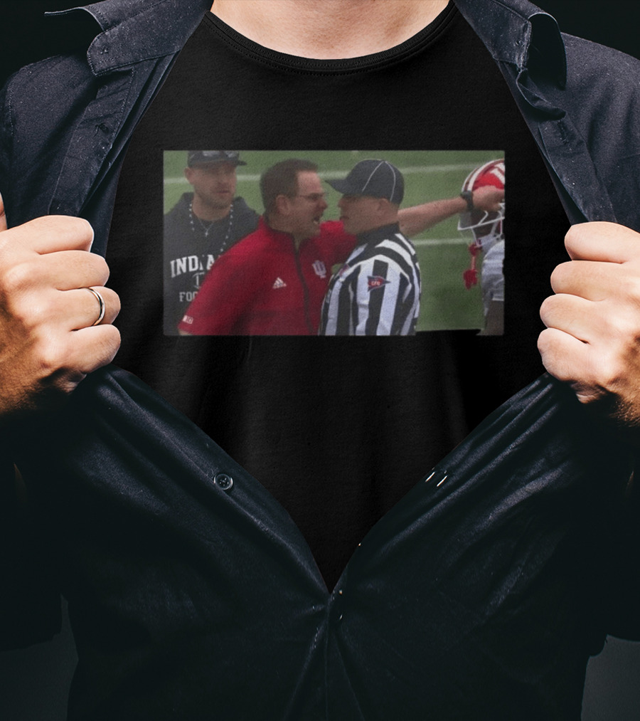 Curt Cignetti Indiana Football Referee Confrontation T-Shirt