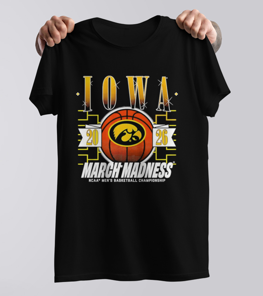 Iowa Hawkeyes 2026 NCAA Men's Basketball Championship March Madness T-Shirt