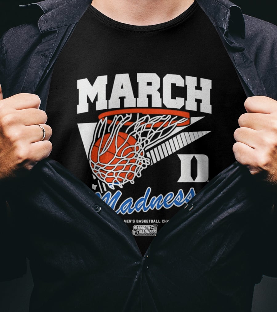 Duke Blue Devils 2026 March Madness NCAA Men's Basketball Championship Swish T-Shirt