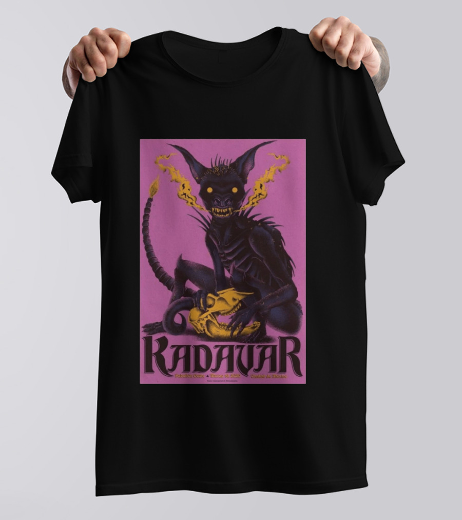 Kadavar Pabellón Oeste March 14 2026 Ciudad De Mexico Tour T-Shirt