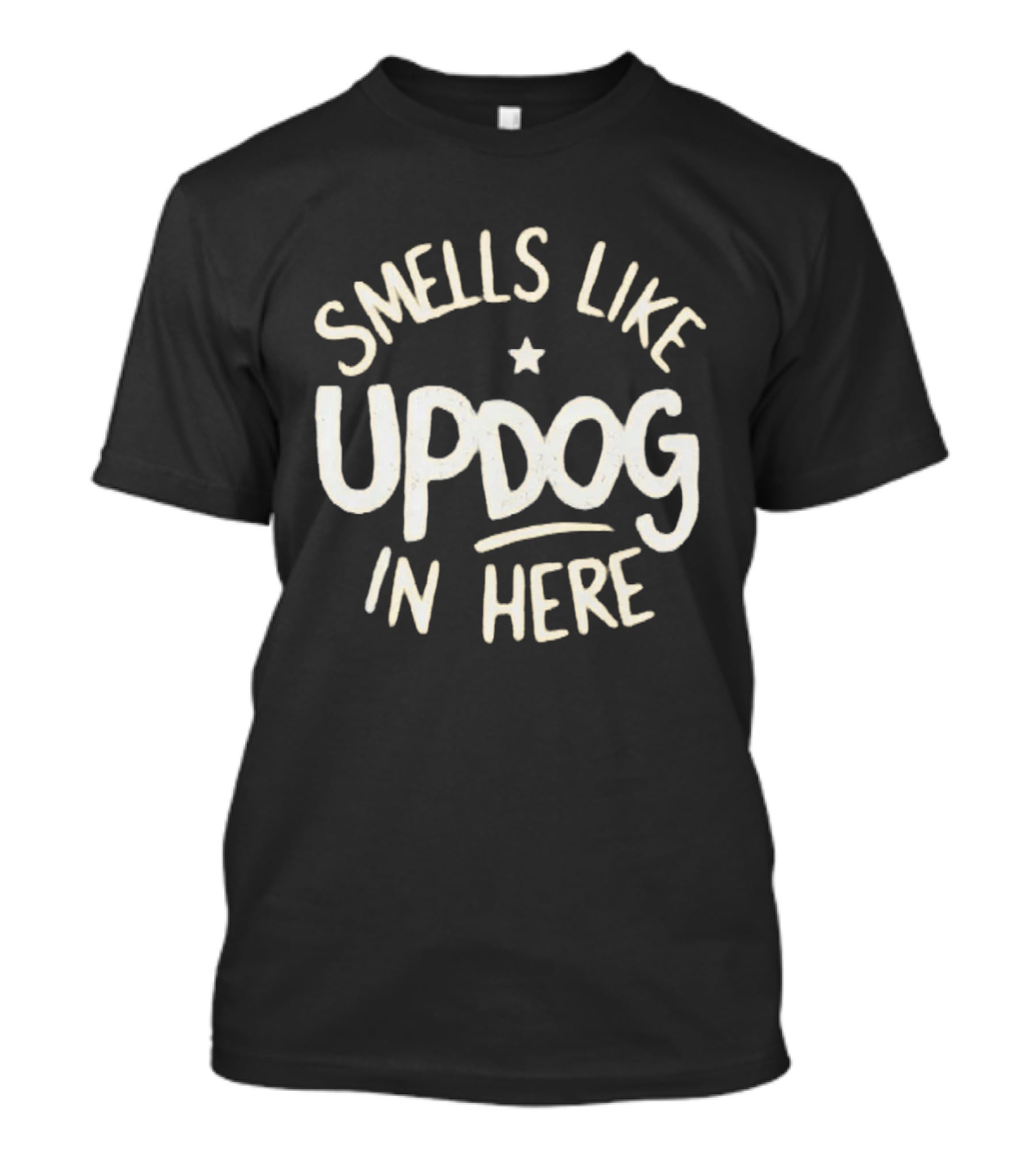 Smells Like Updog In Here Best Shrinking Jimmy T-Shirt