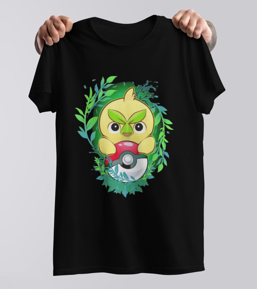 Pokémon Browt Grass Chicken Pokeball Forest T-Shirt