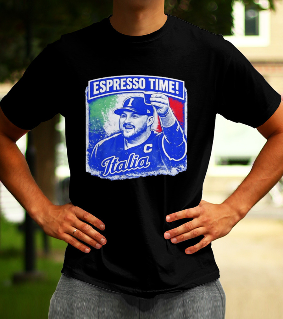 Espresso Time Italia Italy Baseball Celebration T-Shirt
