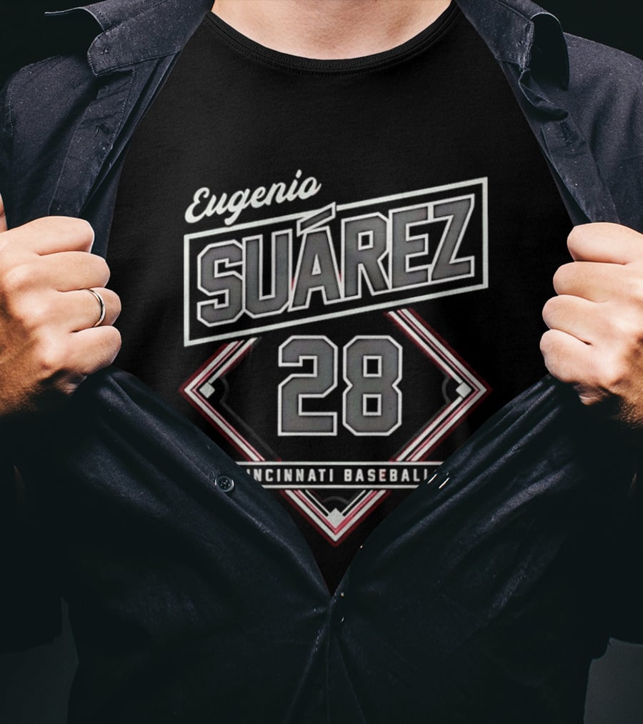Eugenio Suarez 28 Cincinnati Baseball Classic Diamond T-Shirt