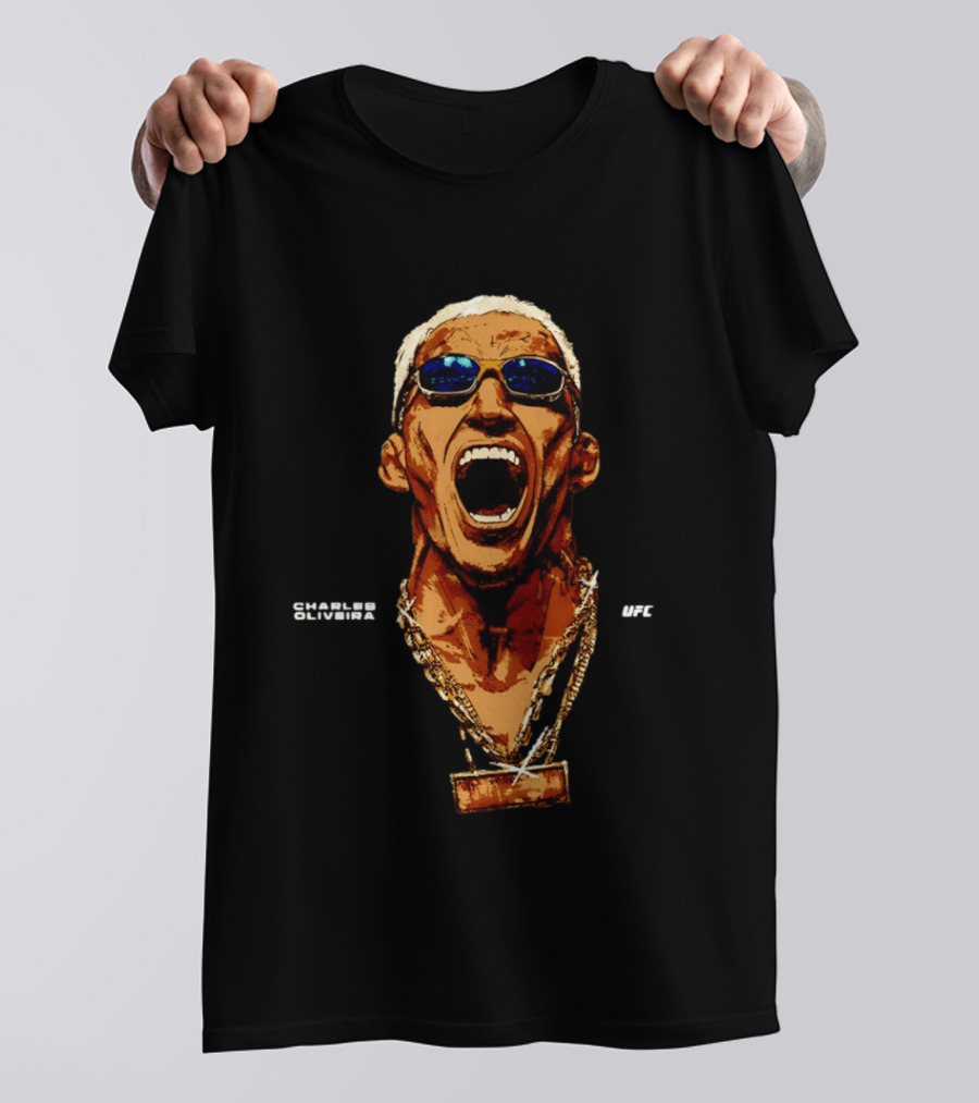 Charles Oliveira UFC Sunglasses Champion Scream T-Shirt