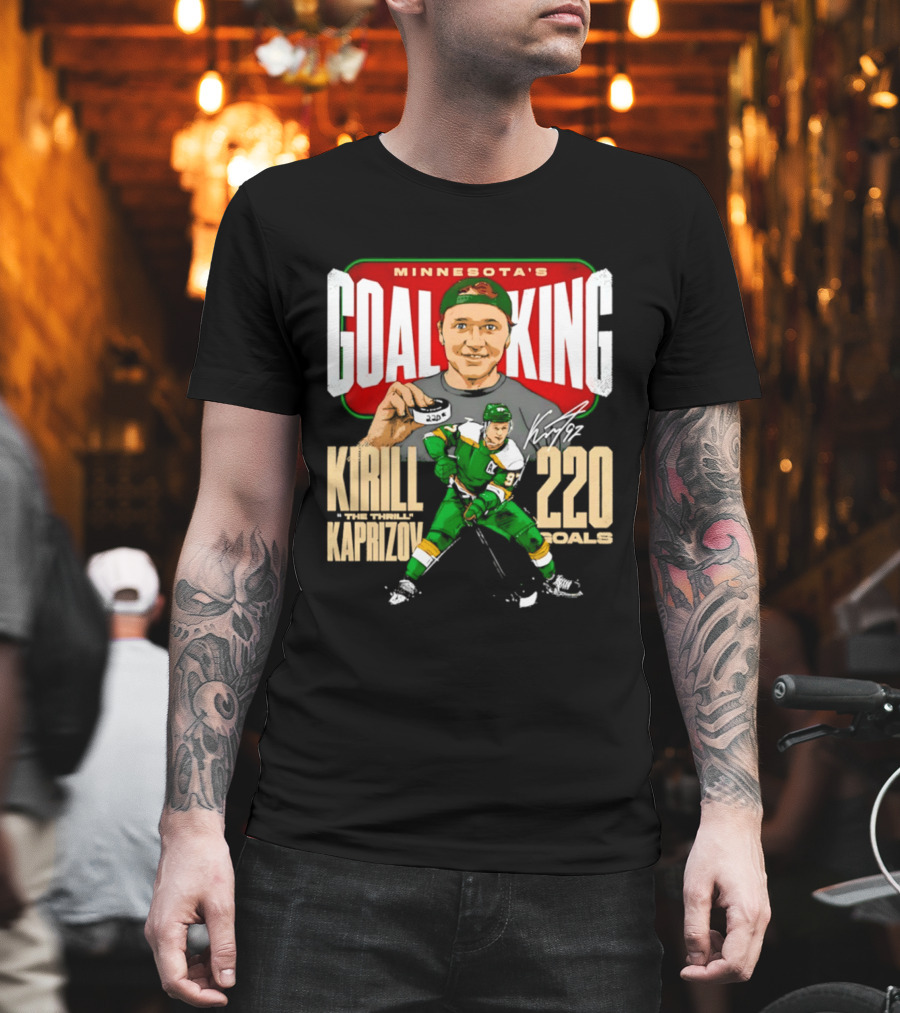 Minnesota's Goal King Kirill Kaprizov 220 Goals T-Shirt
