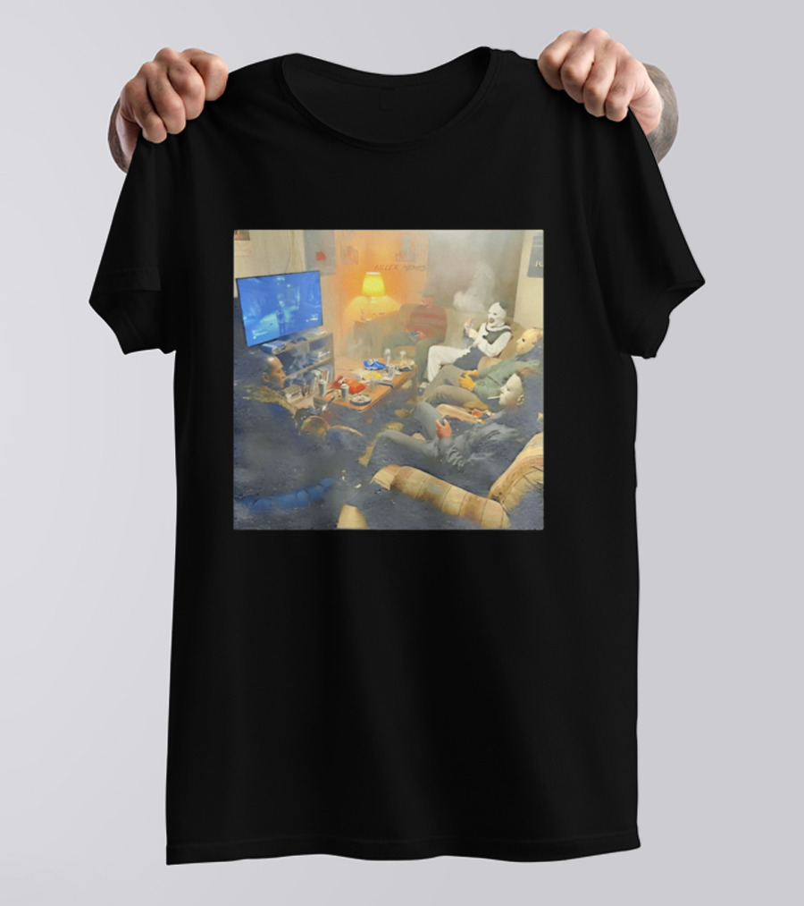 Friday Night Game Night Killer Homes Horror Characters Gaming Hangout T-Shirt